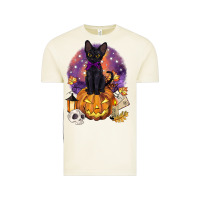 Vintage Arctic halloween black cat pumpkin Vintage Tee - BarkalooDesign