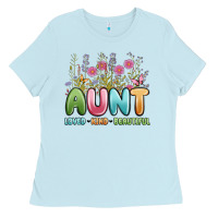 Baby Blue aunt loved kind beautiful Ladies Tee - MaliasSmallBusiness