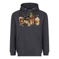Smoke Fishing Coffee Cups Heavyweight Hoodie - FaDigitalArtStudio