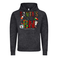 Vintage Black santa's favorite rn Vintage Hoodie - Jasminsmagicworld