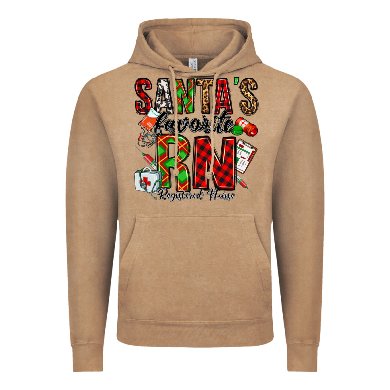 Santa's Favorite Rn Vintage Hoodie by Jasminsmagicworld | Teevron