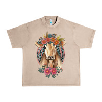 French Oak flower cow Urban Heavy Tee - Jasminsmagicworld