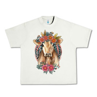 Pistachio flower cow Urban Heavy Tee - Jasminsmagicworld