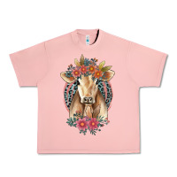 Salmon flower cow Urban Heavy Tee - Jasminsmagicworld