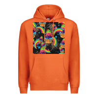 Carrot pride cupcake seamless pattern Premium Hoodie - FaDigitalArtStudio