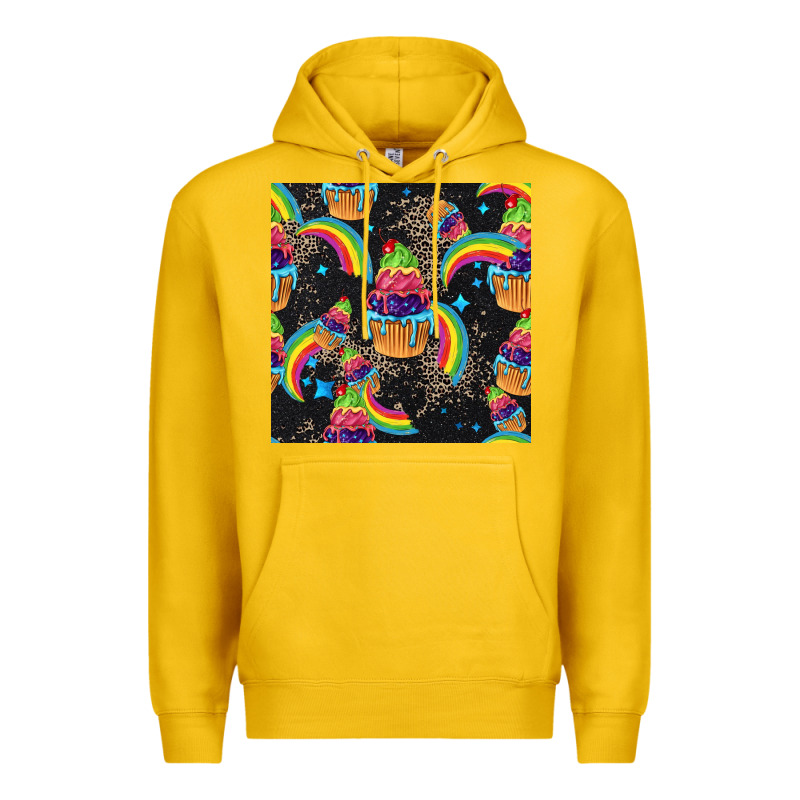 Pride Cupcake Seamless Pattern Premium Hoodie by FaDigitalArtStudio | Teevron