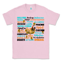 Bubblegum Pink chicken typography Classic Tee - Artiststas