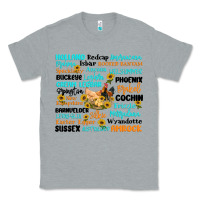 Heather Grey chicken typography Classic Tee - Artiststas