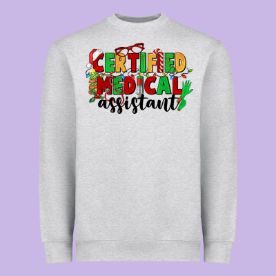 Certified Medical Assistant Heavyweight Sweatshirt Designed By Cowgirlartshop