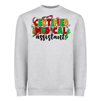 Heather Grey certified medical assistant Heavyweight Sweatshirt - CowGirlArtShop