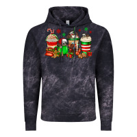 Cloud Black christmas sloth coffee cups Vintage Hoodie - Jasminsmagicworld