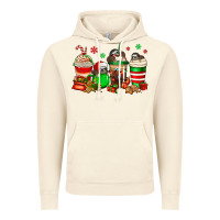 Vintage Artic christmas sloth coffee cups Vintage Hoodie - Jasminsmagicworld