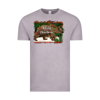Vintage Zinc merry christmas bear Vintage Tee - BarkalooDesign