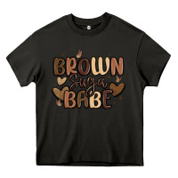 Asphalt brown sugar babe Heavy Core Tee - MaliasSmallBusiness