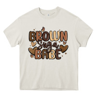 Cream brown sugar babe Heavy Core Tee - MaliasSmallBusiness