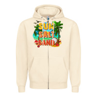 Sandshell Sun salt sand Zipper Hoodie - FaDigitalArtStudio