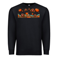 Black turkey thanksgiving pumpkin libbey glass Premium Sweatshirt - BundleAndBundleShop