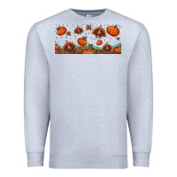 Heather Grey turkey thanksgiving pumpkin libbey glass Premium Sweatshirt - BundleAndBundleShop