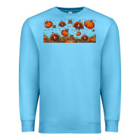 Ocean Blue turkey thanksgiving pumpkin libbey glass Premium Sweatshirt - BundleAndBundleShop