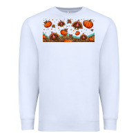 White turkey thanksgiving pumpkin libbey glass Premium Sweatshirt - BundleAndBundleShop