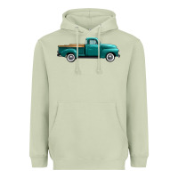Matcha western truck side view Heavyweight Hoodie - FaDigitalArtStudio