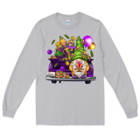 Moon Dust Mardi Gras gnome on the truck Long Sleeve Tee - NancyCooperArtShop