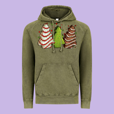 Christmas Cakes Vintage Hoodie Designed By Jasminsmagicworld