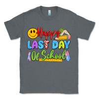 Charcoal Heather happy last day of school Classic Tee - Artiststas