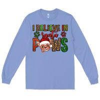 Colony Blue i believe in santa paws chihuahuha Long Sleeve Tee - Jasminsmagicworld