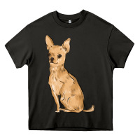 Asphalt chihuahua Heavy Core Tee - MaliasSmallBusiness