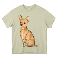 Mossy chihuahua Heavy Core Tee - MaliasSmallBusiness
