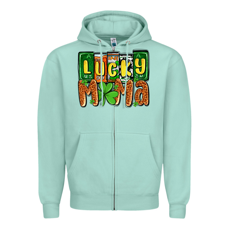 St. Patrick's Lucky Mama Zipper Hoodie by OliviaCreatesArt | Teevron