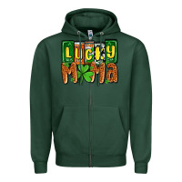 Sports Green St. Patrick's lucky mama Zipper Hoodie - OliviaCreatesArt
