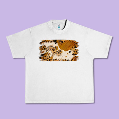Leopard Cowhide Brushstroke Urban Heavy Tee Designed By Jasminsmagicworld