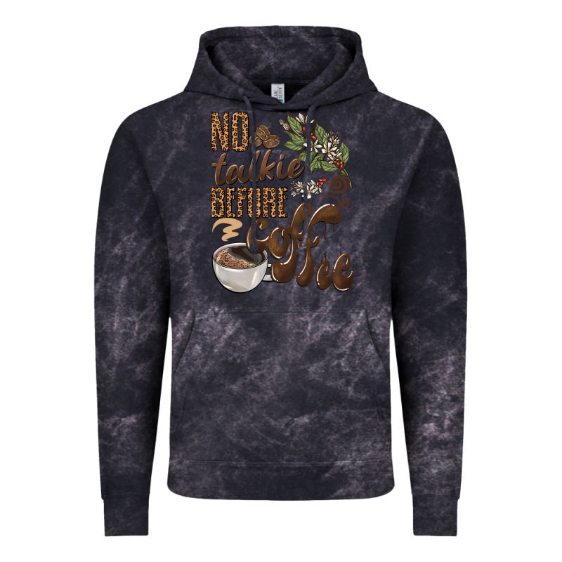 No Talkie Before Coffee Vintage Hoodie by BarkalooDesign | Teevron
