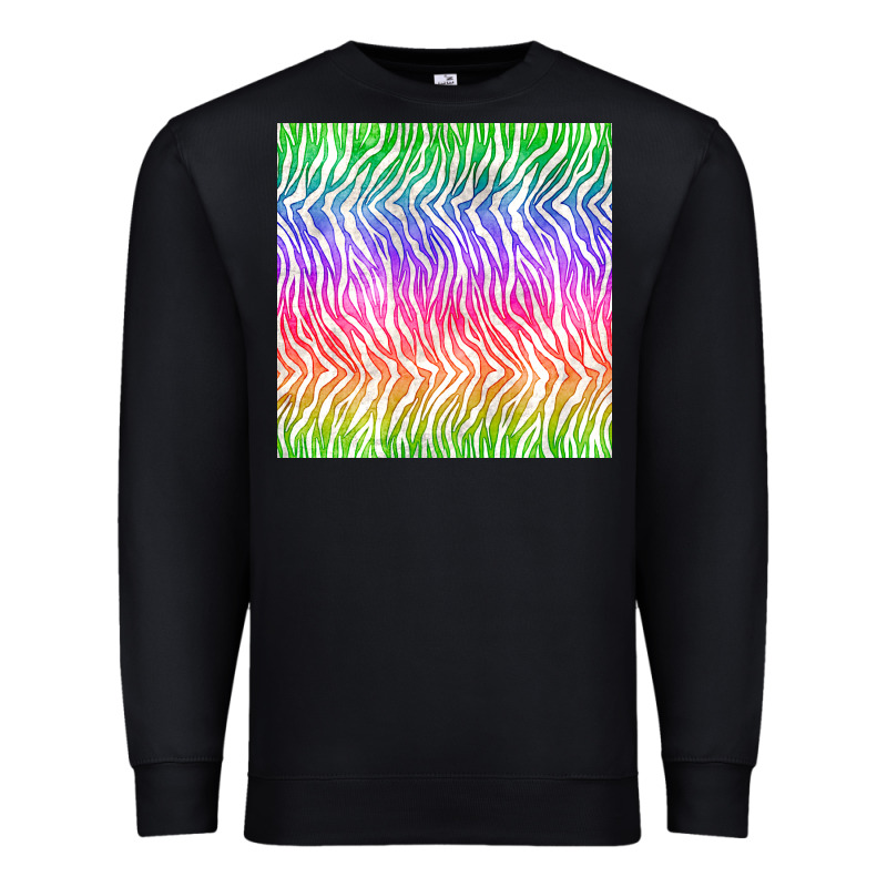 Watercolor Rainbow Tiger Seamless Pattern Premium Sweatshirt by BundleAndBundleShop | Teevron
