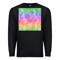 Black watercolor rainbow tiger seamless pattern Premium Sweatshirt - BundleAndBundleShop