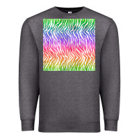 Charcoal Heather watercolor rainbow tiger seamless pattern Premium Sweatshirt - BundleAndBundleShop