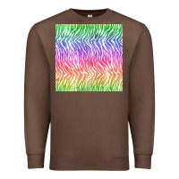 Chestnut watercolor rainbow tiger seamless pattern Premium Sweatshirt - BundleAndBundleShop