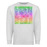 Dove Grey watercolor rainbow tiger seamless pattern Premium Sweatshirt - BundleAndBundleShop