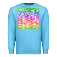 Ocean Blue watercolor rainbow tiger seamless pattern Premium Sweatshirt - BundleAndBundleShop