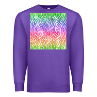 Purple watercolor rainbow tiger seamless pattern Premium Sweatshirt - BundleAndBundleShop