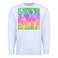 White watercolor rainbow tiger seamless pattern Premium Sweatshirt - BundleAndBundleShop
