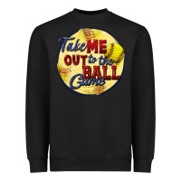 Black take me out to the ball game softball Heavyweight Sweatshirt - CowGirlArtShop