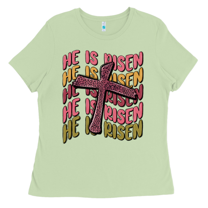 He Is Risen Ladies Tee by MaliasSmallBusiness | Teevron
