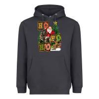 Smoke Christmas Trex Ho Ho Ho Santa Heavyweight Hoodie - FaDigitalArtStudio