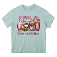 Arona fueled by jesus and coffee Heavy Core Tee - MaliasSmallBusiness