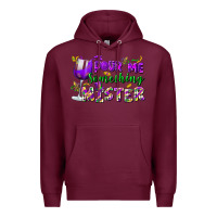 Burgundy Pour me something mister Premium Hoodie - FaDigitalArtStudio
