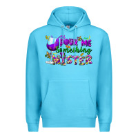 Ocean Blue Pour me something mister Premium Hoodie - FaDigitalArtStudio