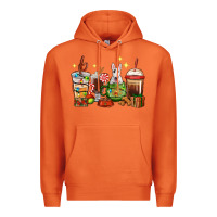Carrot Christmas coffee cups with Bull Terrier Premium Hoodie - RanaPortraitStore